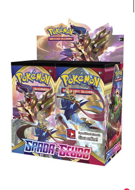 Pokemon Display Box 36 Bustine Spada e Scudo ITA